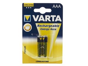 2 x PILA RECARGABLE NiMH HR03 MICRO VARTA 12V 1000mAh