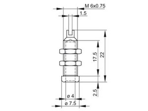 HEMBRILLA NIQUELADA 4mm BU 10A TENSION OPERACION 60Vdc