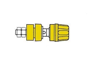 HEMBRILLA AISLADA 4mm TAPON DE BLOQUEO AMARILLA AMARILLO PKI 10A