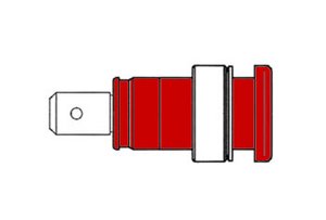 HEMBRILLA DE SEGURIDAD AISLADA 4mm ROJA ROJO SEB 2620F63