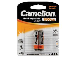 PILAS RECARGABLES NiMH AAA 12V1100mAh  2 UNIDADES