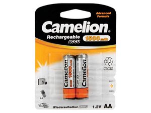 PILAS RECARGABLES NiMh AA 12V1500mAh  2 UNIDADES