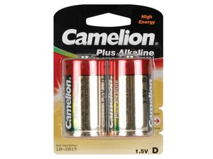 PILA ALCALINA DE TENSION 15V 16500mAh LR20C  2 UNIDADES  BLISTER