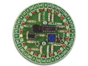 RULETA ANIMADA 37 LED EFECTO GIRATIRIO Y SONORO PILAS  KIT MONTAJE PARA MONTAR