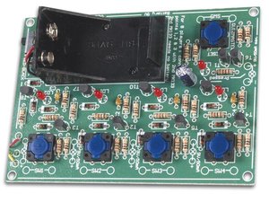 MESA DE CONCURSO 4 JUGADORES PILA DE 9V INTERRUPTOR  KIT DE MONTAJE MONTAR