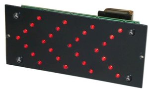 FLECHA LED DINAMICA 28 LED ROJOS ALIMENTACION 9 A 15VCC KIT DE MONTAJE MONTAR