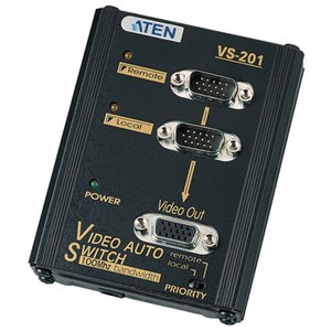 CONMUTADOR AMPLIFICADOR VIDEO VGA 2 IN 1 OUT HASTA 65m