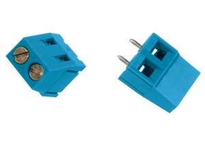REGLETA DE CONEXION POR TORNILLOS 2 CONTACTOS ESTAADOS AZUL