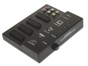 CONTROLADOR DE VIDEO 3 CANALES SELECTOR AUTOMATICO NEGRO