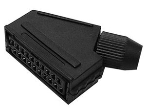 EUROCONECTOR SCART 21 CONTACTOS HEMBRA SOLDAR NEGRO