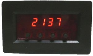 MODULO CONTADOR DIGITAL CON PANTALLA LED DE 4 DIGITOS EN COLOR ROJO