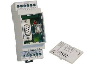 MODULO PARA RAIL CARRIL DIN USB CONFIGURAR Y CONTROLAR MEDIANTE PC