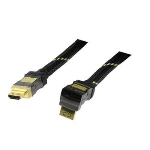 CABLE HDMI A MACHO  HDMI ETHERNET EN ANGULO 90 10m