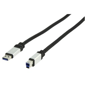 CABLE USB 20 A MACHO  USB B MACHO NEGRO 18m