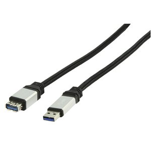 CABLE USB A 30 MACHO  USB A 30 HEMBRA NEGRO 18m