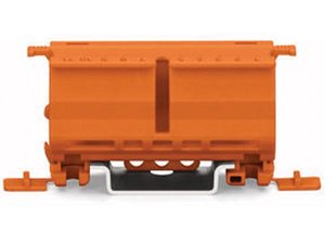 ADAPTADOR FIJACION CONECTORES 2  5 POLOS COLOR NARANJA  COMODO Y FACIL DE USAR