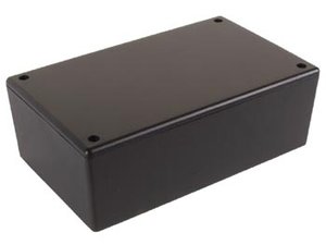 CAJA DE PLASTICO NEGRO IDEAL PARA CIRCUITOS IMPRESOS  160 x 95 x 55mm