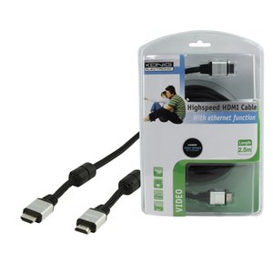 CABLE CON ETHERNET HDMI A MACHO  HDMI A MACHO 25m