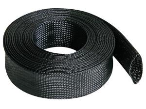 MANGUITO CUBRE CABLE CUBRECABLE  DE NYLON PROTECCION RECOGER NEGRO  40mm x 5 m