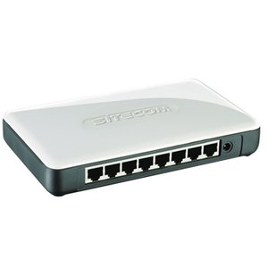 SWITCH DE RED DE 8 PUERTOS 101001000 Mbps BLANCO