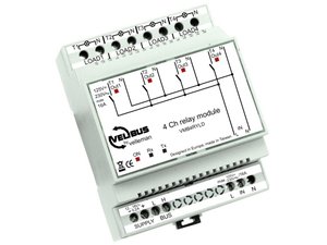 MODULO RELE PARA SISTEMA VELBUS 4 CANALES 40 MODOS PROGRAMABLE