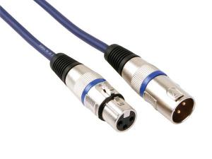 CABLE DMX PROFESIONAL DORADO  XLR MACHO  XLR HEMBRA 3P  05m 50cm