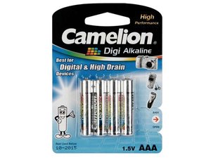 PILAS ALCALINAS DIGI AAA  LR3 15V  4 UNIDADES  BLISTER