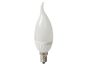 BOMBILLA CON LED TIPO VELA PUNTA SYLVANIA TOLEDO MATE 25W ROSCA CASQUILLO E14