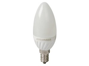 BOMBILLA CON LED TIPO VELA SYLVANIA TOLEDO MATE 25W ROSCA CASQUILLO E14