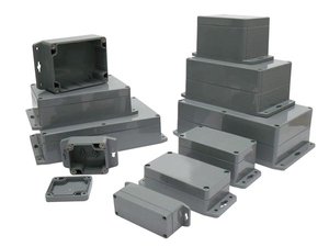 CAJA ABS SELLADA BRIDA MONTAJE NEGRA  222 x 146 x 75 mm