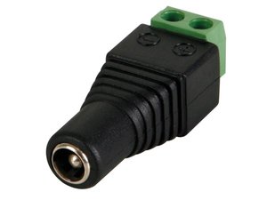 CONECTOR DC 55x21mm HEMBRA A CONEXION TORNILLO  LOTE DE 5 UNIDADES