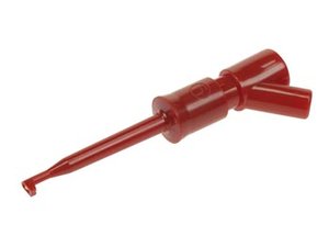 MINI PINZA PRECISION CONEXION HEMBRILLA 2mm COLOR ROJO 