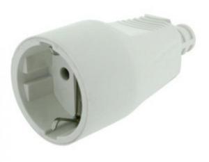 BASE HEMBRA PVC BLANCO BLANCA AEREO 16A250V