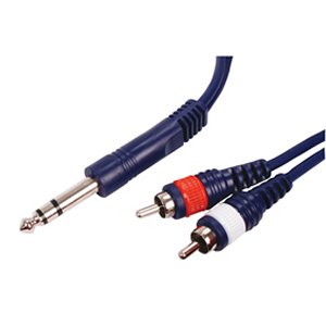 CABLE AUDIO 2xRCA MACHO LR  JACK ESTEREO 635mm 150m