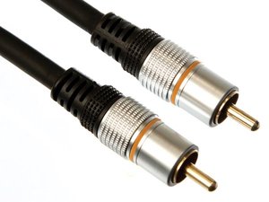 CABLE CALIDAD PROFESIONAL  RCA SUBWOOFER MACHO  RCA AUDIO MACHO  5 m