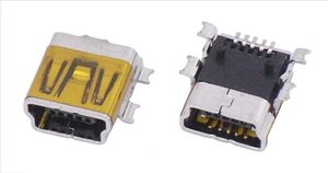 CONECTOR MINI USB HEMBRA SMD PARA SOLDAR EN CIRCUITO