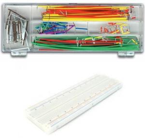 PLACA BOARD PROTOPLACA 840 PUNTOS  CAJA CON CABLES PARA PUENTES PARA ARDUINO