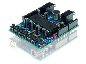 AUDIO SHIELD CONTROLE LA REPRODUCCION DESDE BOTONES INCORPORADOS SU ARDUINO UNO