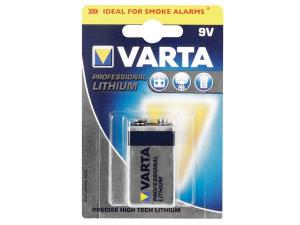 EBLOCK PILA BATERIA DE LITIO DE 9V PROFESSIONAL  VARTA 1 unidadblister