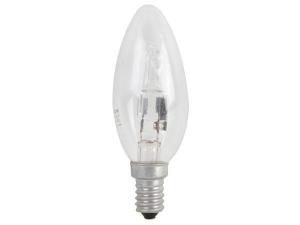 BOMBILLA LAMPARA SYLVANIA ECO HALOGENA VELA 18W 230V ROSCA FINA E14