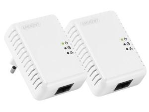 EMINENT  MINI ADAPTADOR POWERLINE PLC ETHERNET DE 500 Mbps  KIT DE INICIO