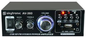 PEQUEO AMPLIFICADOR HIFI  REPRODUCTOR MP3 USB SD  RADIO FM  MANDO  2x40W