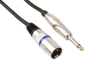 CABLE XLR PROFESIONAL  XLR MACHO  JACK MONO MACHO 635mm  150 m