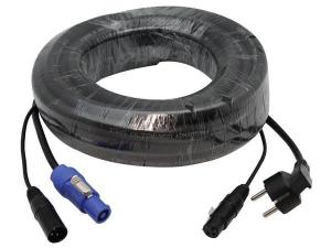 CABLE DE ALIMENTACION  SCHUKO  POWERCON  XLR HEMBRA  XLR MACHO  10 m