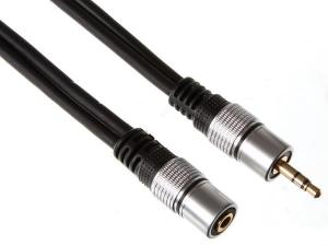 CABLE AUDIO  JACK ESTEREO MACHO 35mm  ESTEREO HEMBRA 35mm  ESTANDAR  15m