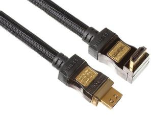 CABLE HDMI MACHO ACODADO A CONECTOR HDMI MACHO PROFESIONAL 15m