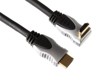 CABLE HDMI MACHO ACODADO A CONECTOR HDMI MACHO PROFESIONAL ALTA CALIDAD 075m