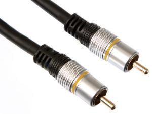 CABLE VIDEO CONECTOR RCA VIDEO MACHO A CONECTOR RCA MACHO PROFESIONAL 075m