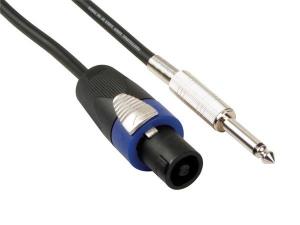 CABLE ALTAVOZ NEUTRIK  SPEAKON 2 POLOS MACHO  JACK MONO MACHO 635mm  10m