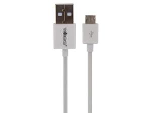 CABLE ADAPTADOR  USB 20 A MACHO  MICROUSB MACHO  COLOR BLANCO  1 m